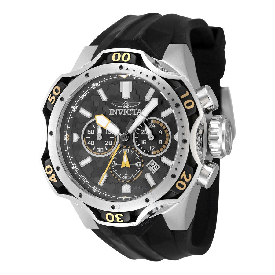 Invicta Venom Date Chronograph GMT Quartz Grey Dial Men's Watch 47760 - Dawson Watches #2