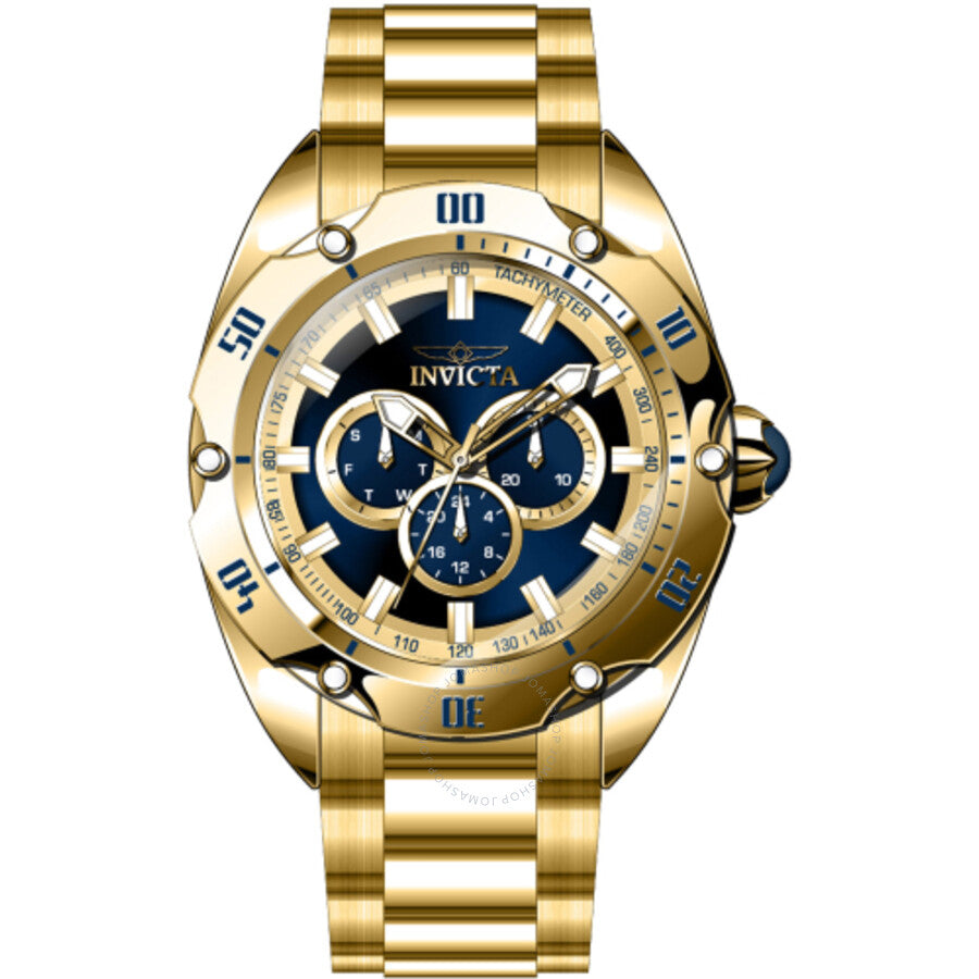 Invicta Venom GMT Date Quartz Blue Dial Men's Watch 45732 - Dawson Watches