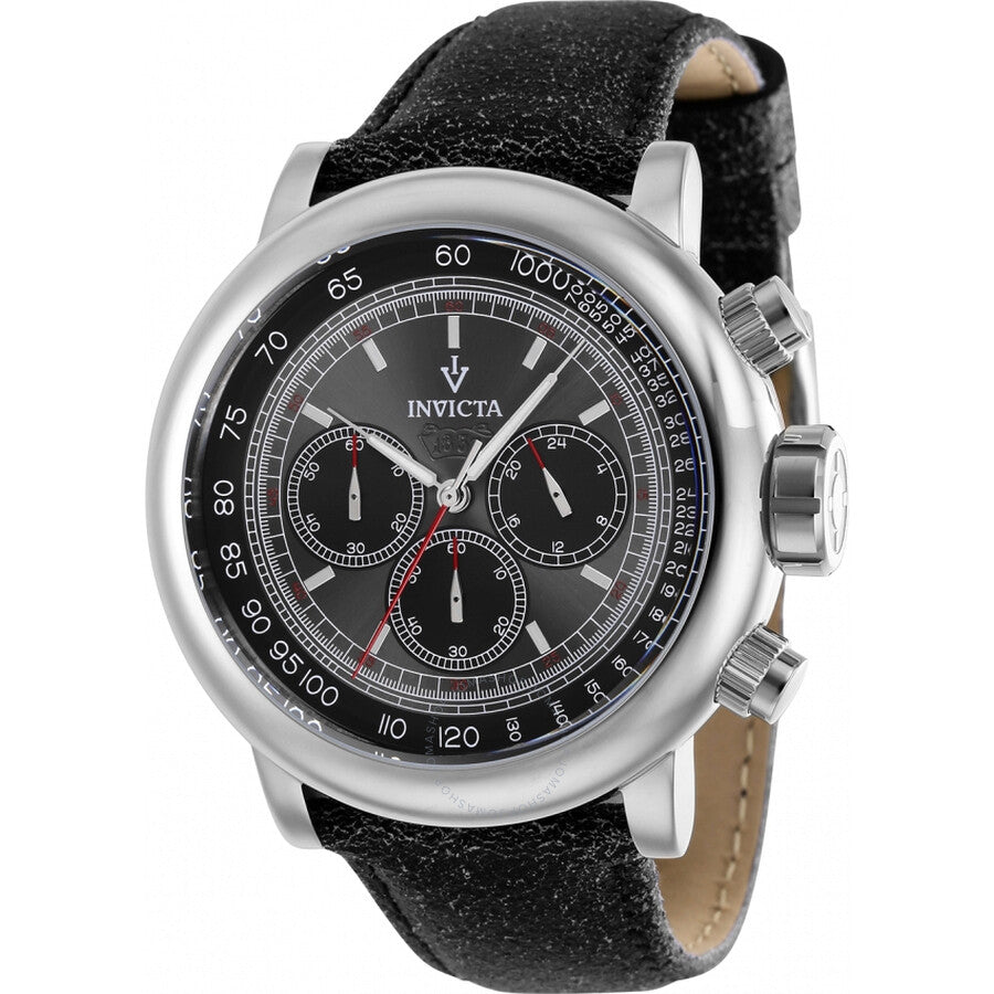 Invicta Vintage GMT Chronograph Black Dial Men's Watch 39032 - Dawson Watches