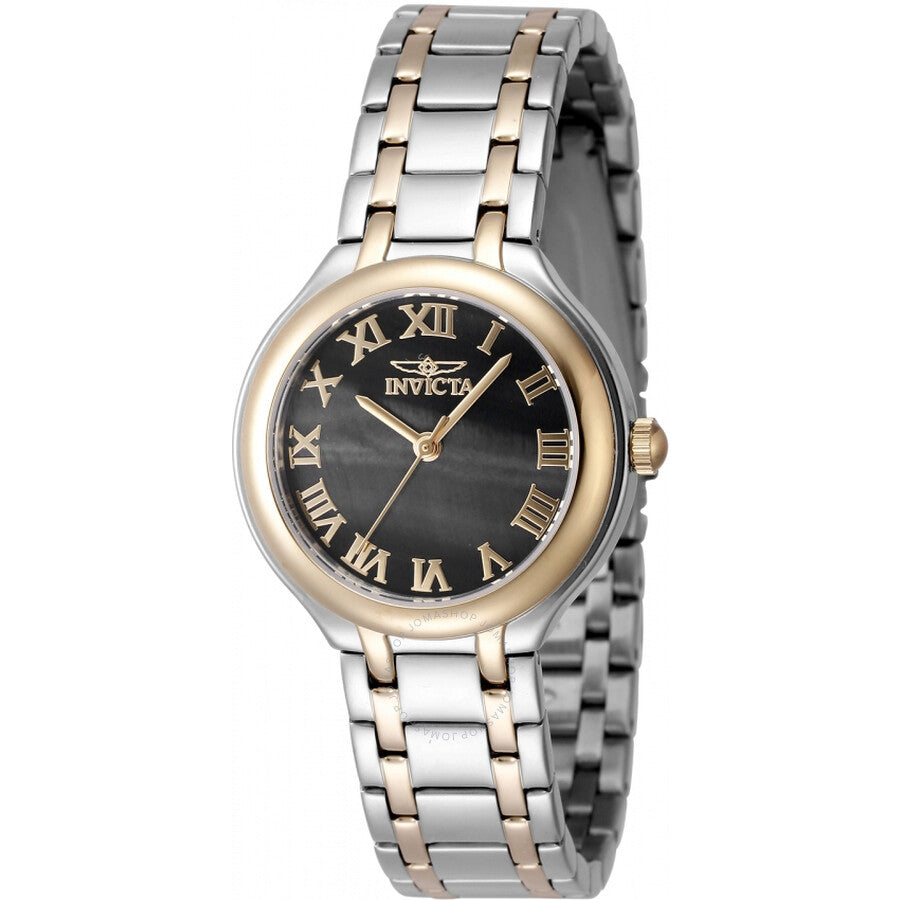 Invicta Wildflower Quartz Black Dial Ladies Watch 48233 - Dawson Watches