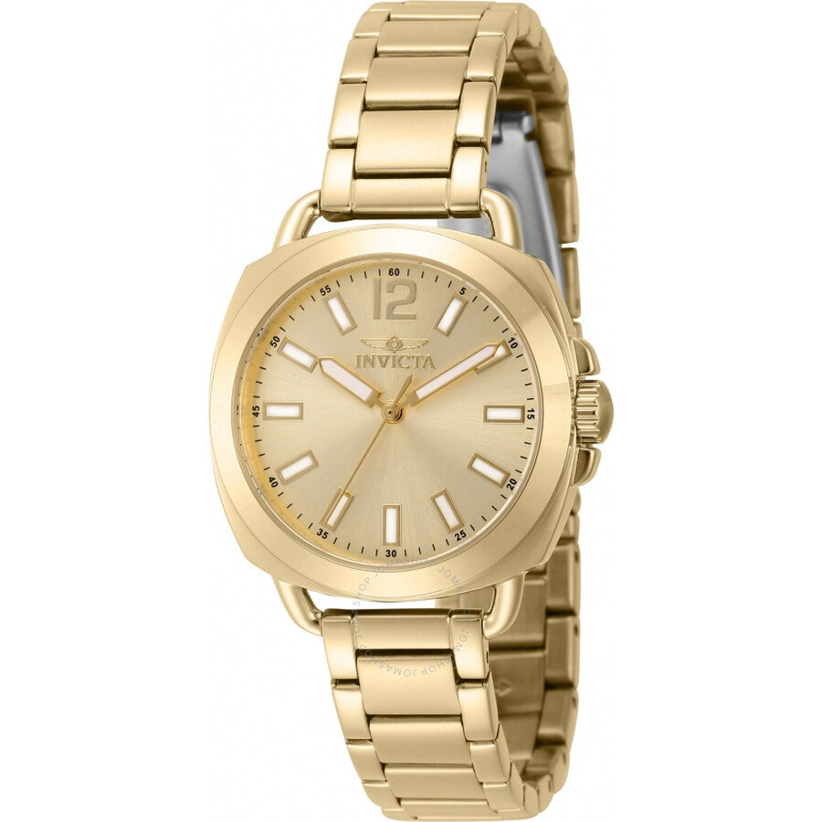 Invicta Wildflower Quartz Gold Dial Ladies Watch 46346 - Dawson Watches
