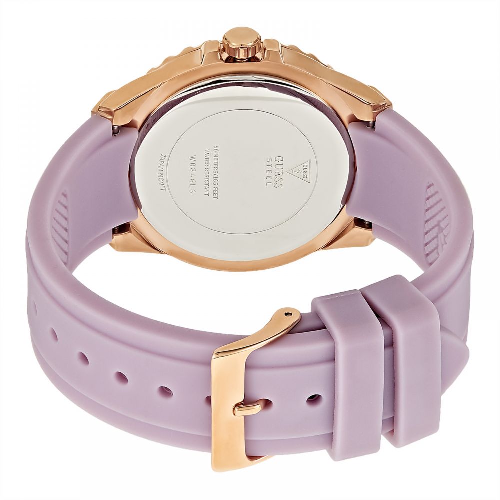 Guess Starlight Women's White Dial Silicone Band Women's Watch W0846L6 - Dawson Watches #2