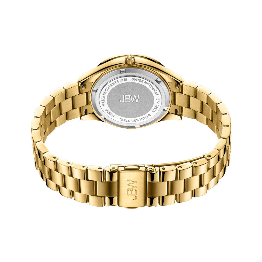 JBW Cristal 34 Quartz Diamond Gold Dial Ladies Watch J6383A - Dawson Watches #3