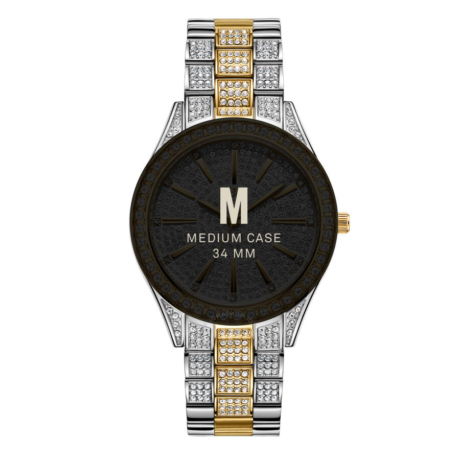 JBW Cristal 34 Quartz Diamond Gold Dial Ladies Watch J6383D - Dawson Watches #5