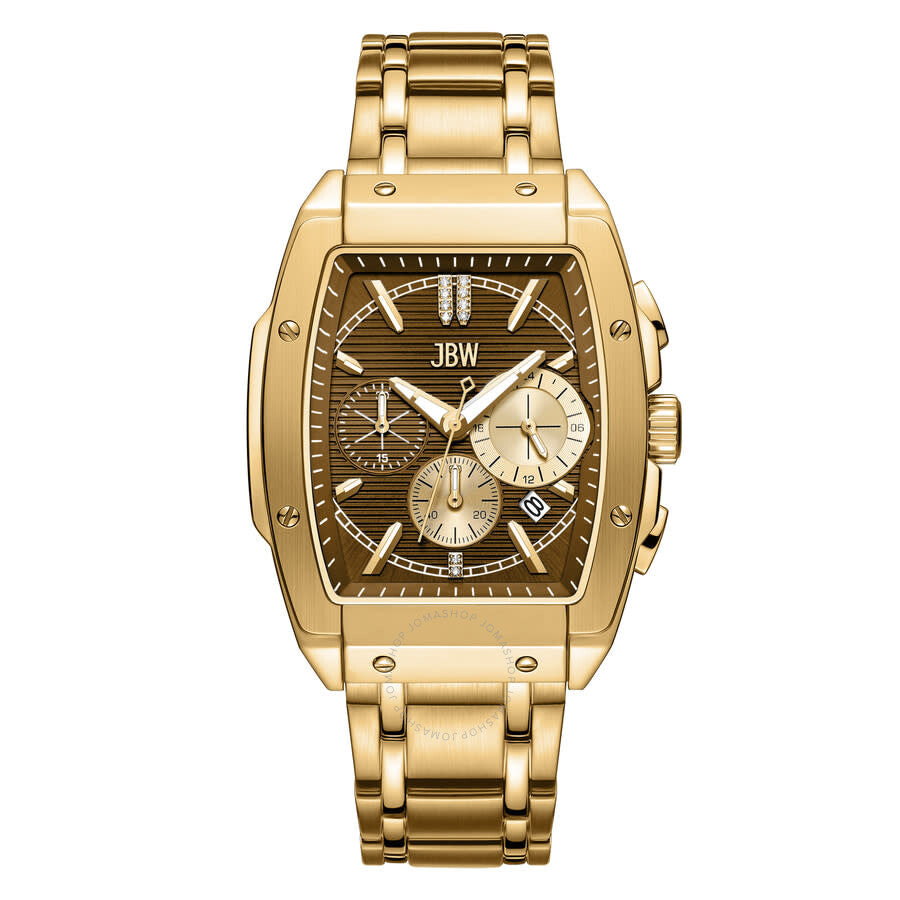JBW Echelon Collection Chronograph Automatic Brown Dial Men's Watch J6409C - Dawson Watches