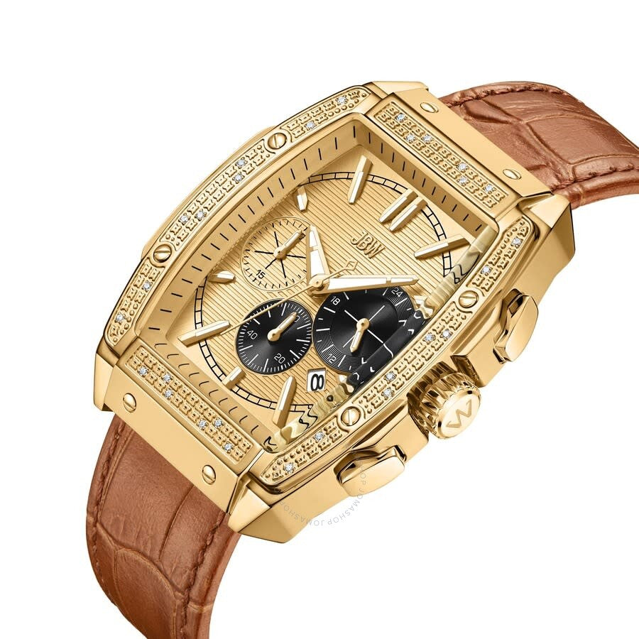 JBW Echelon Chronograph Quartz Gold Dial Men's Watch J6379F - Dawson Watches #3