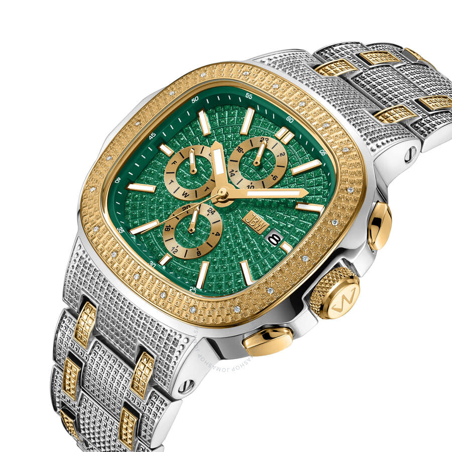 JBW Heist GMT Quartz Green Dial Unisex Watch J6380F - Dawson Watches #3