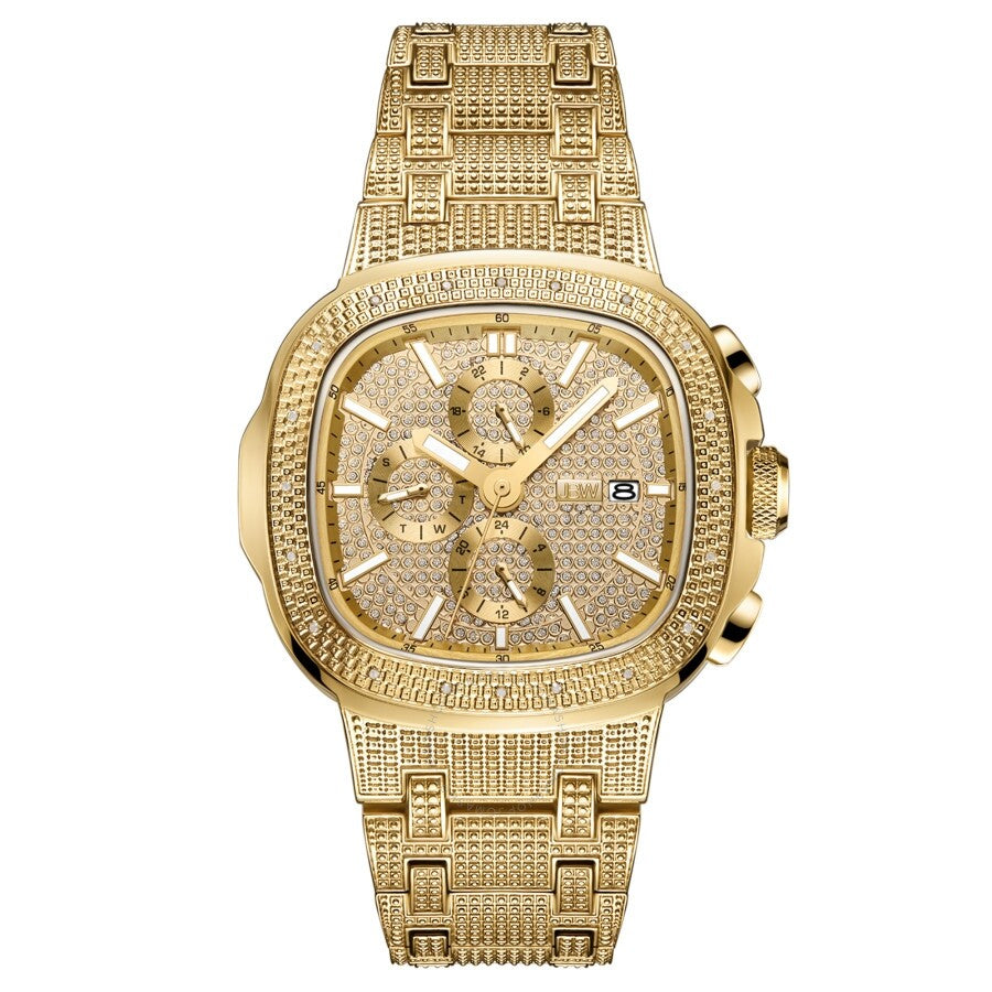 JBW Heist Quartz Diamond Gold Dial Men's Watch J6380A - Dawson Watches