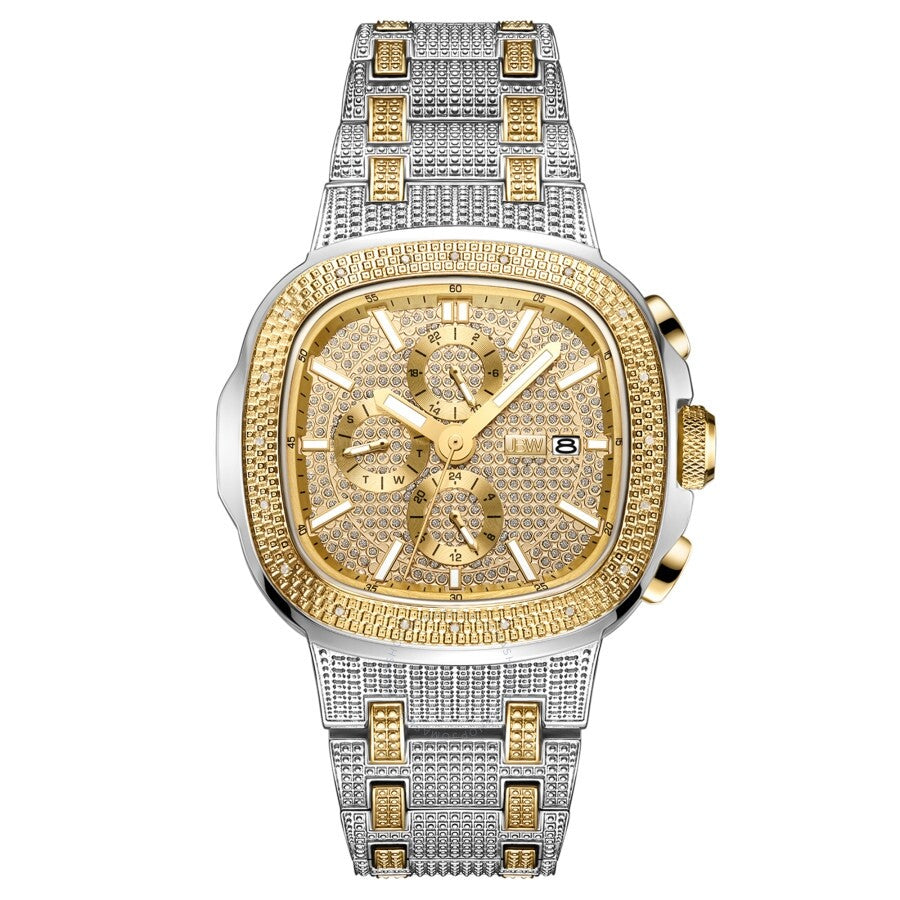 JBW Heist Quartz Diamond Gold Dial Men's Watch J6380B - Dawson Watches
