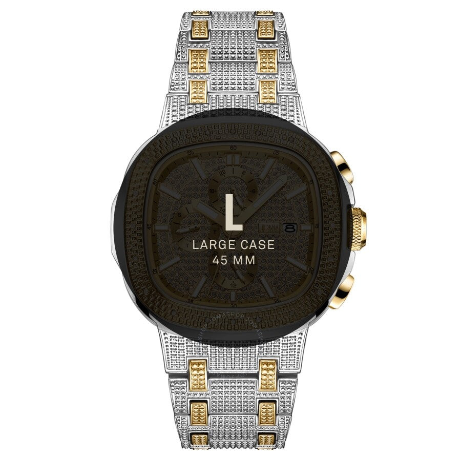 JBW Heist Quartz Diamond Gold Dial Men's Watch J6380B - Dawson Watches #5