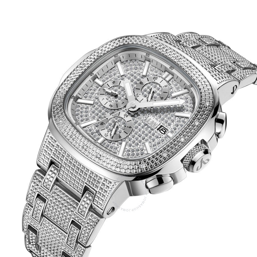 JBW Heist Quartz Diamond Silver Dial Men's Watch J6380D - Dawson Watches #2