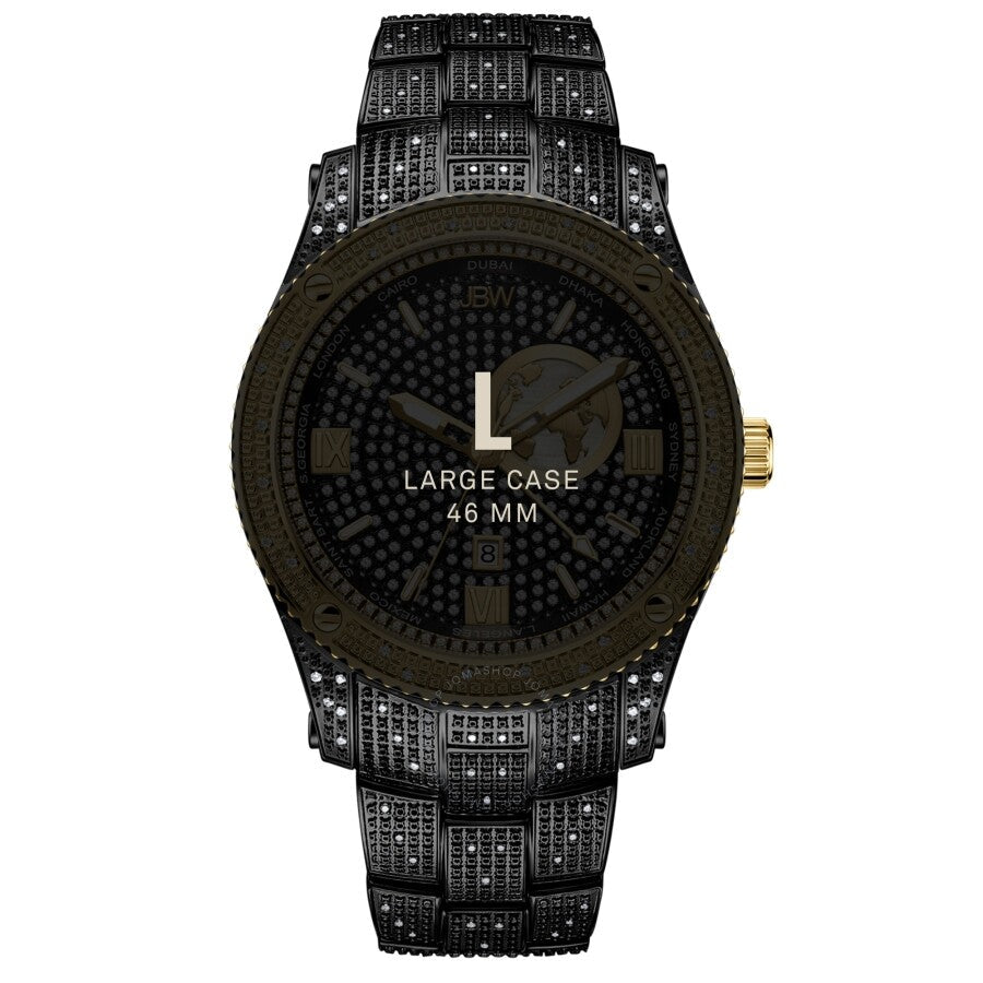 JBW Jet Setter GMT Quartz Black Dial Men's Watch J6370C - Dawson Watches #5
