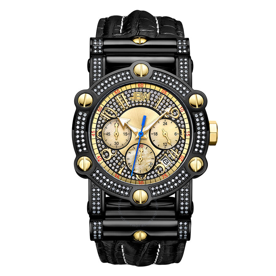 JBW Men's 10 YR Anniversary Phantom 1.96 ctw Diamond & Chronograph Watch JB-6215-10B - Dawson Watches