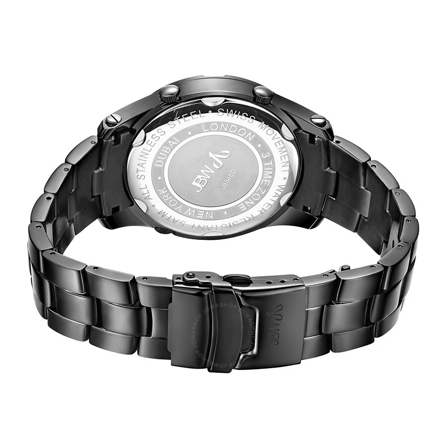 JBW Men's Jet Setter III 1.18 ctw Diamond Black Ion-Plated Stainless Steel Watch J6348D - Dawson Watches #3