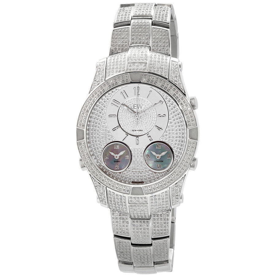 JBW Men's Jet Setter III 1.18 ctw Diamond Stainless Steel Watch J6348B - Dawson Watches