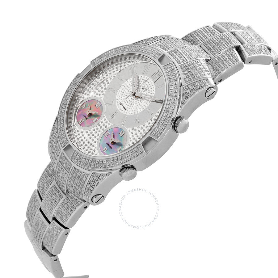 JBW Men's Jet Setter III 1.18 ctw Diamond Stainless Steel Watch J6348B - Dawson Watches #2