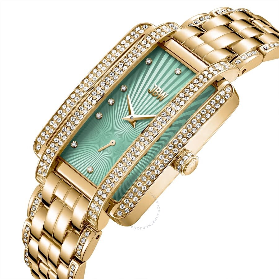 JBW Mink Collection Automatic Diamond Green Dial Ladies Watch J6358J - Dawson Watches #2