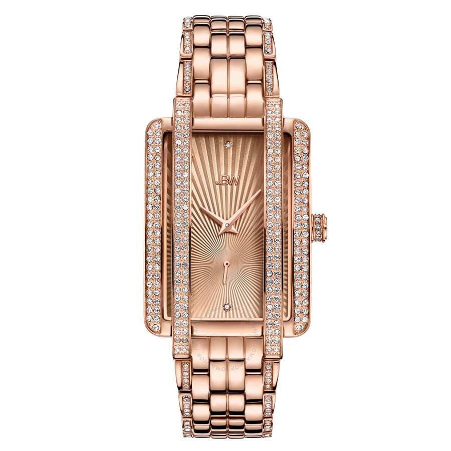 JBW Mink Rose Dial 18kt Rose Gold-plated Ladies Watch J6358C - Dawson Watches