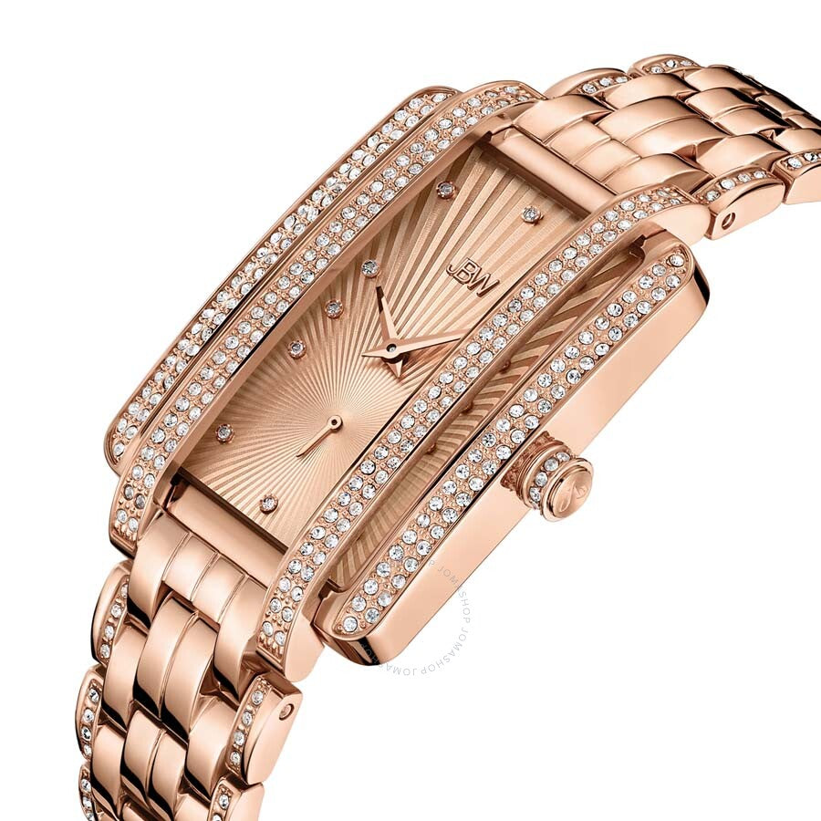 JBW Mink Rose Dial 18kt Rose Gold-plated Ladies Watch J6358C - Dawson Watches #2