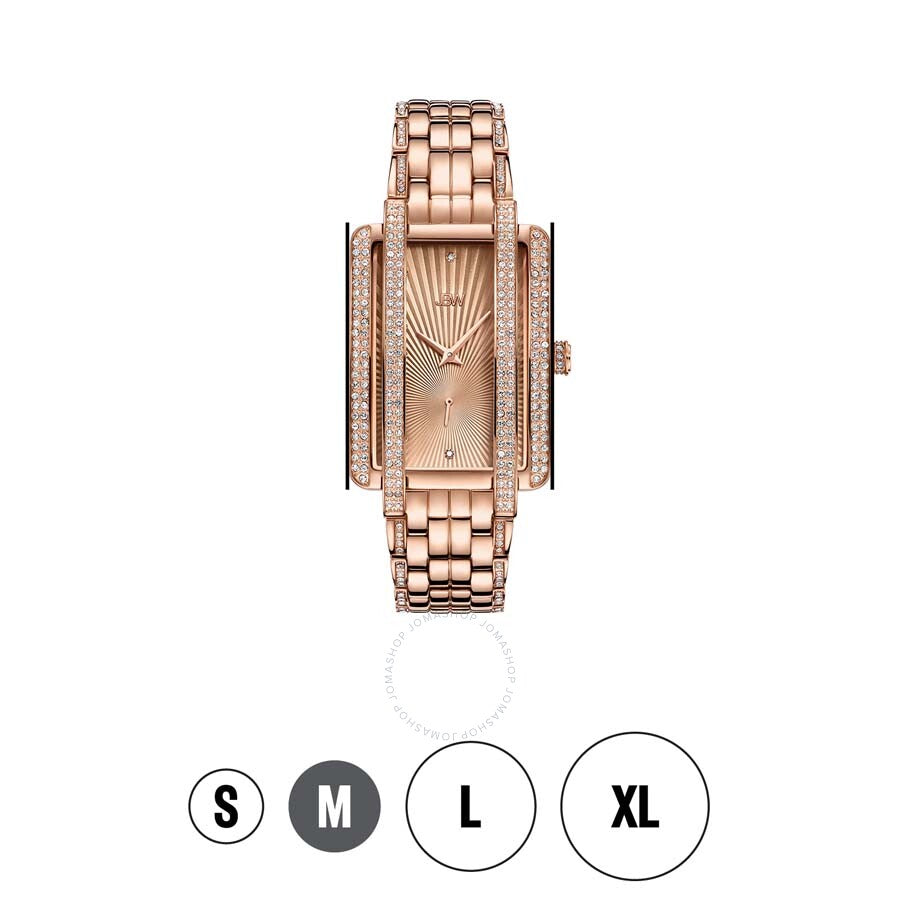 JBW Mink Rose Dial 18kt Rose Gold-plated Ladies Watch J6358C - Dawson Watches #4