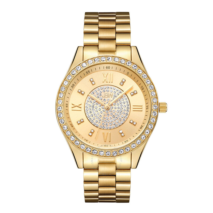 JBW Mondrian Gold Diamond Dial 18kt Gold Plated Stainless Steel Ladies Watch J6303B - Dawson Watches
