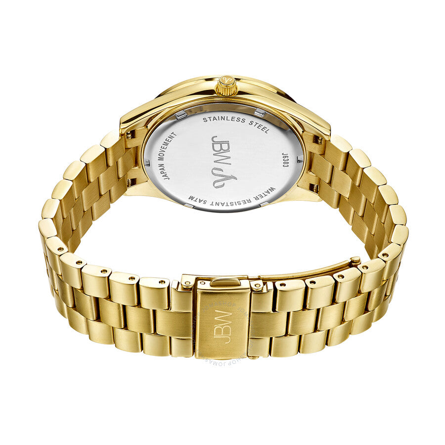 JBW Mondrian Green Diamond Dial 18kt Gold-plated Ladies Watch J6303E - Dawson Watches #3