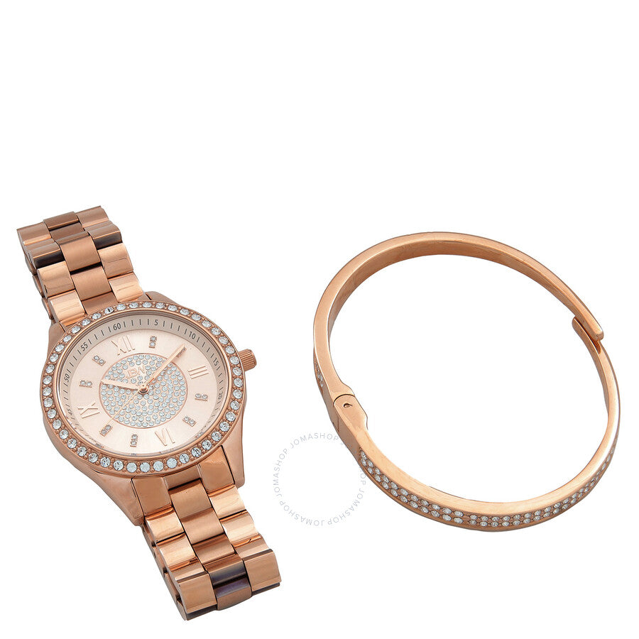 JBW Mondrian Jewelry Set Rose Gold-tone Dial Ladies Watch J6303-SetC#J6303-SetC - Dawson Watches #7