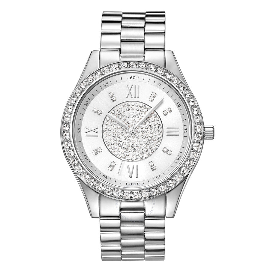 JBW Mondrian Silver Diamond Dial Stainless Steel Ladies Watch J6303A - Dawson Watches