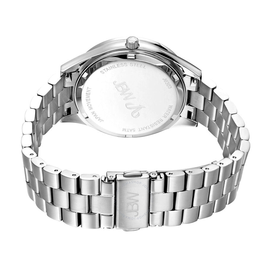 JBW Mondrian Silver Diamond Dial Stainless Steel Ladies Watch J6303A - Dawson Watches #3