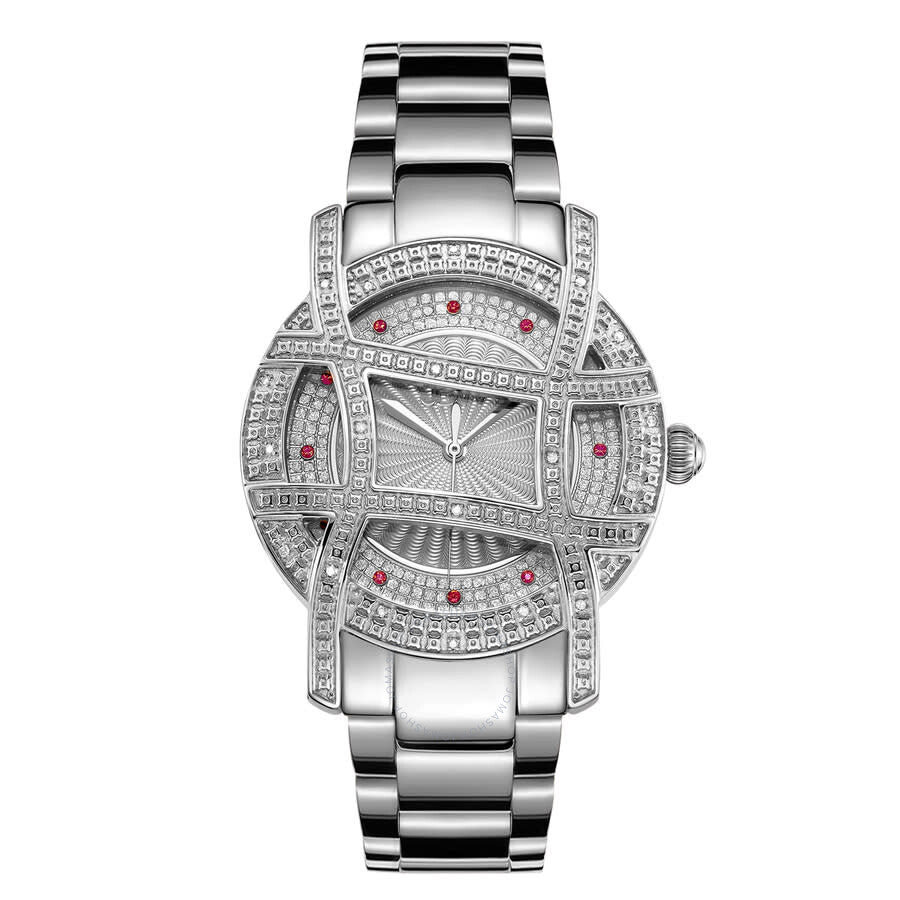JBW Olympia Quartz Silver Dial Ladies Watch JB-6214-10C - Dawson Watches