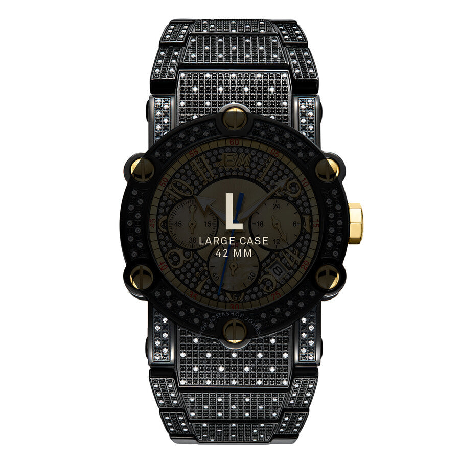 JBW Phantom Chronograph Quartz Diamond Black Dial Men's Watch JB-6215-200-C#JB-6215-200-C - Dawson Watches #6