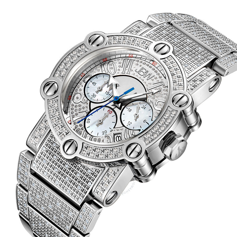 JBW Phantom Chronograph Quartz Diamond Silver Dial Men's Watch JB-6215-200-B - Dawson Watches #2
