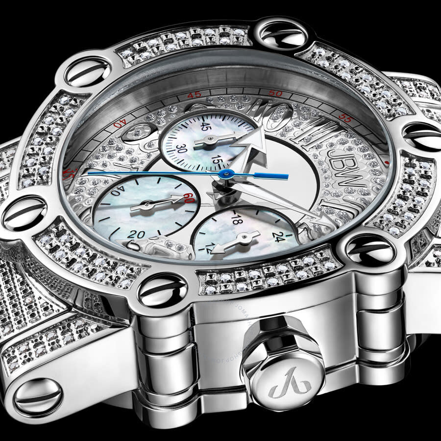 JBW Phantom Chronograph Quartz Diamond Silver Dial Men's Watch JB-6215-200-B - Dawson Watches #5