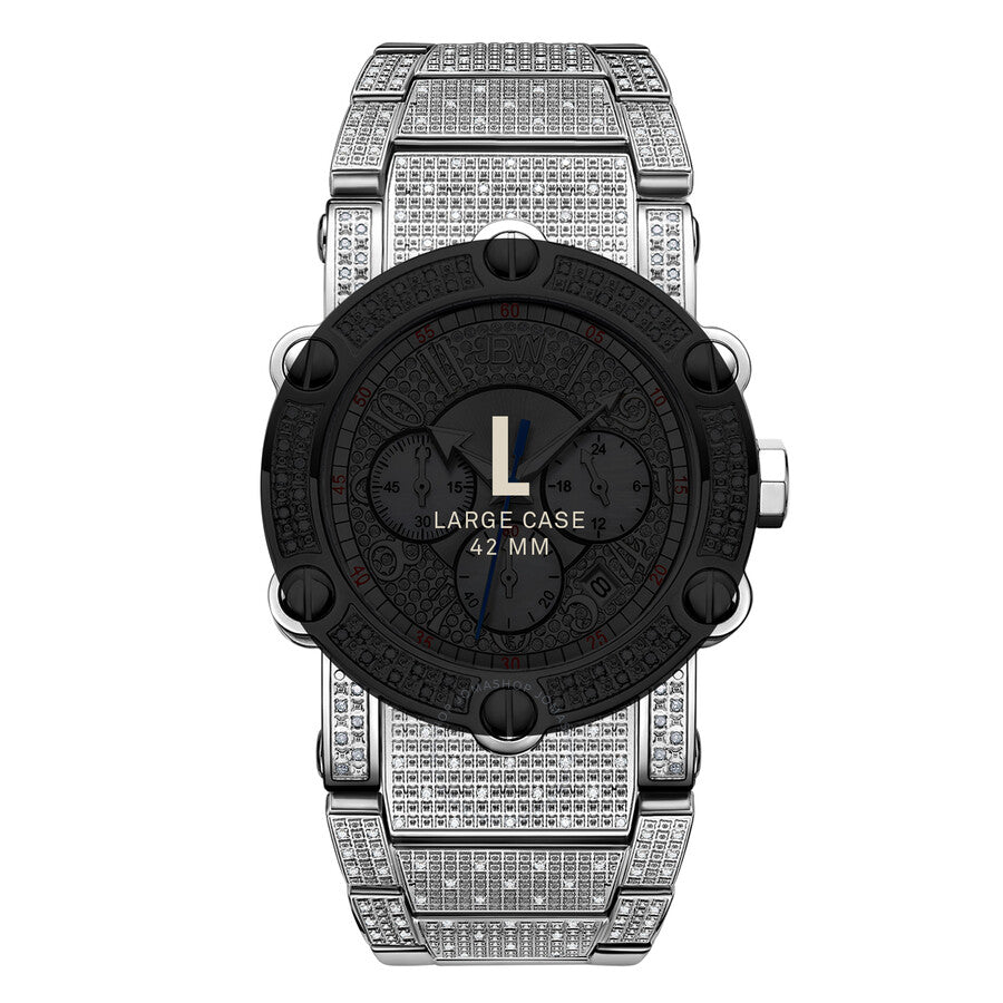 JBW Phantom Chronograph Quartz Diamond Silver Dial Men's Watch JB-6215-200-B#JB-6215-200-B - Dawson Watches #6