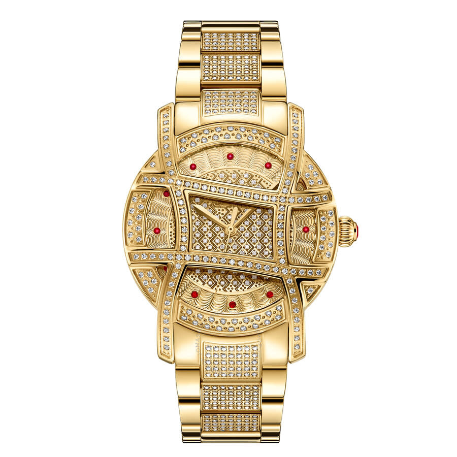 JBW Platinum Series Diamond Gold-tone Dial Ladies Watch PS510A - Dawson Watches