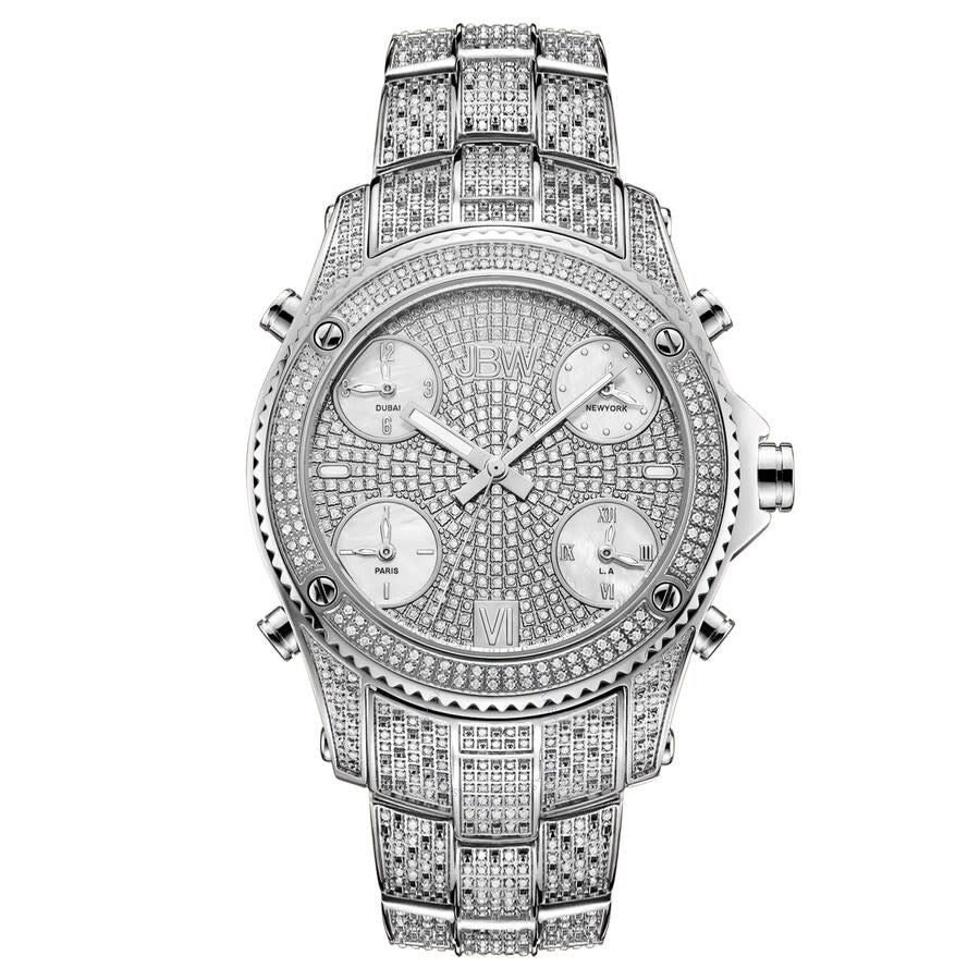 JBW Platinum Series Silver-tone Dial Men's Watch PS550B - Dawson Watches