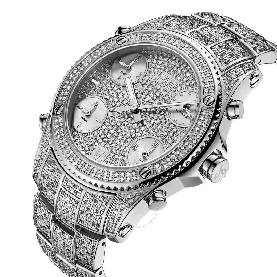 JBW Platinum Series Silver-tone Dial Men's Watch PS550B - Dawson Watches #2