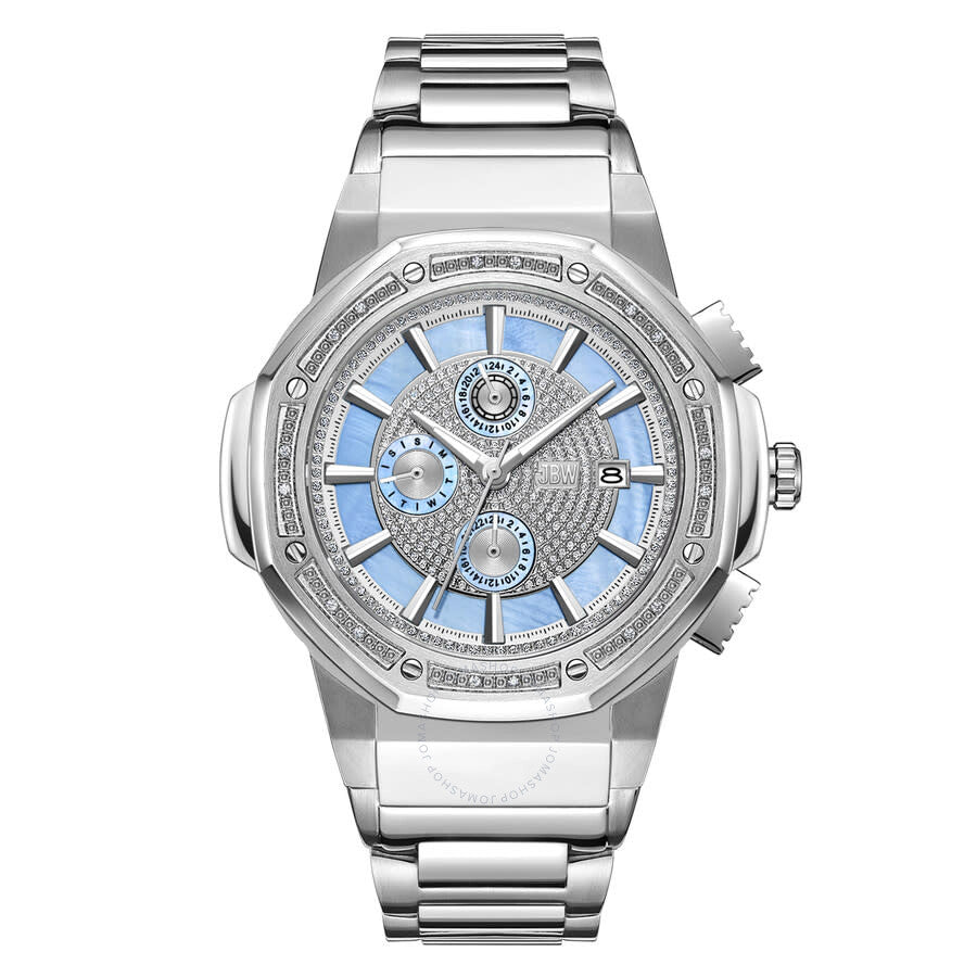 JBW Saxon GMT Quartz Blue Dial Unisex Watch JB-6101-M - Dawson Watches