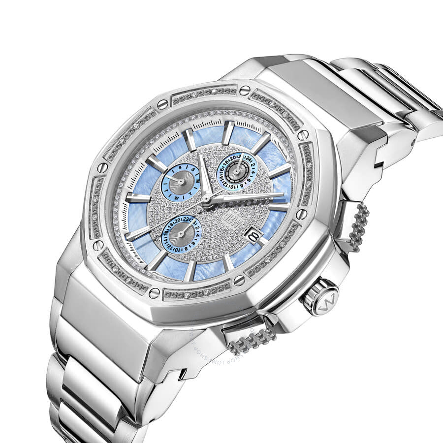 JBW Saxon GMT Quartz Blue Dial Unisex Watch JB-6101-M - Dawson Watches #3