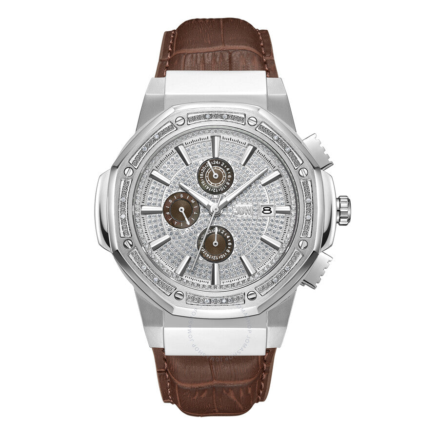JBW Saxon GMT Quartz Silver Dial Unisex Watch JB-6101L-Q - Dawson Watches
