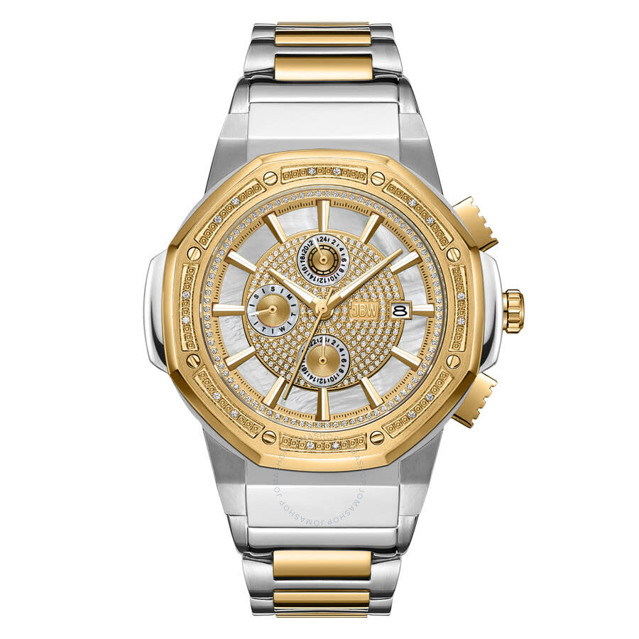 JBW Saxon GMT Quartz White Dial Unisex Watch JB-6101-N - Dawson Watches