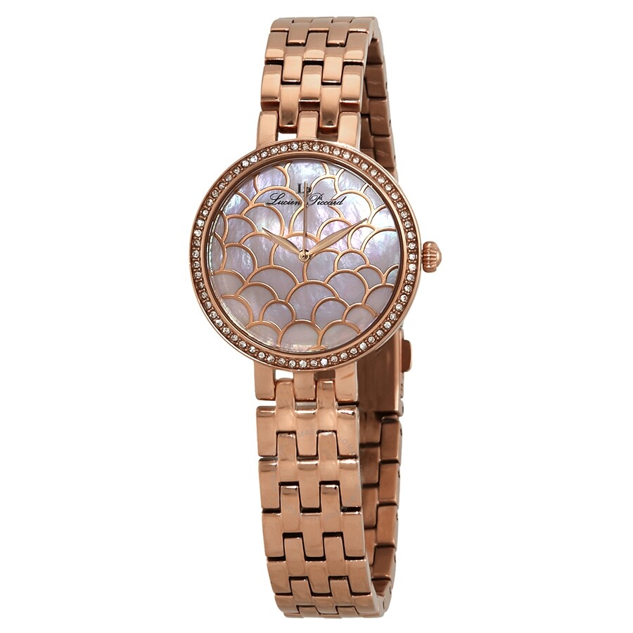 Lucien Piccard Ava Pink Dial Ladies Watch LP-28022-RG-99MOP - Dawson Watches
