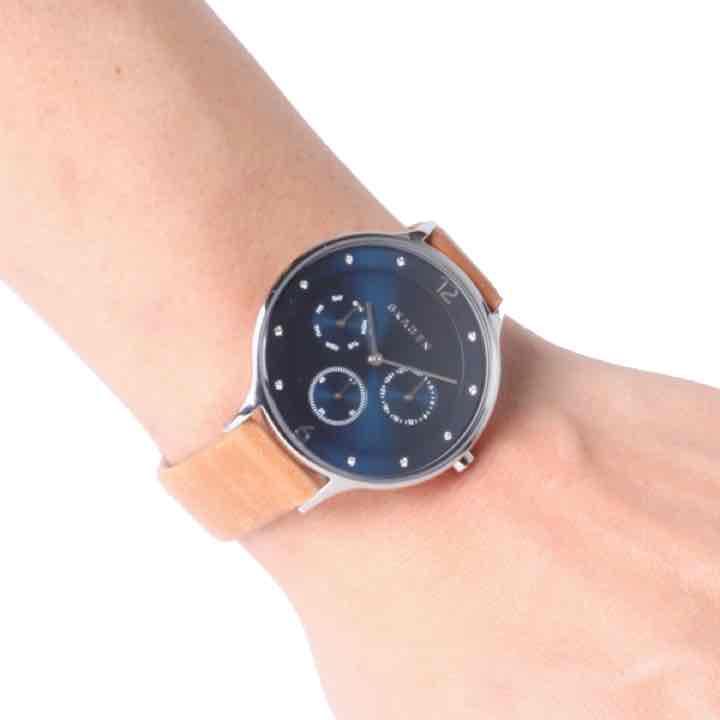 Skagen Anita Multi-Function Blue Dial Ladies Watch SKW2310