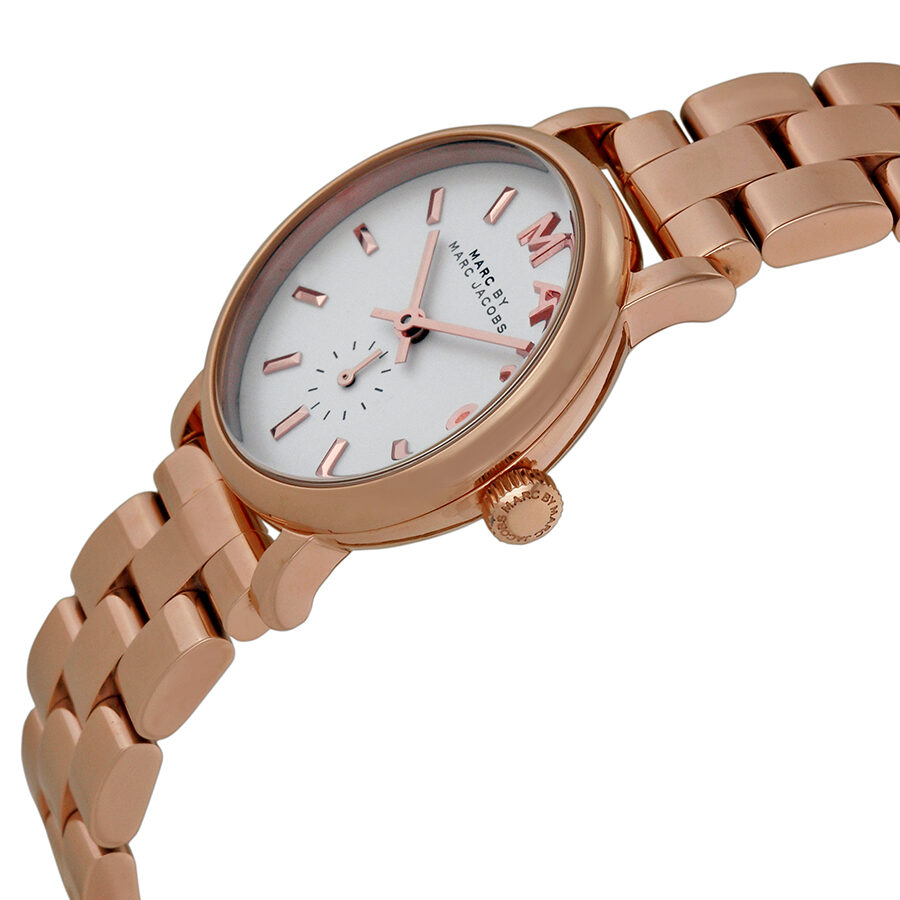 Marc by Marc Jacobs Baker White Dial Rose Gold-plated Ladies Watch MBM3248 - BigDaddy Watches #2