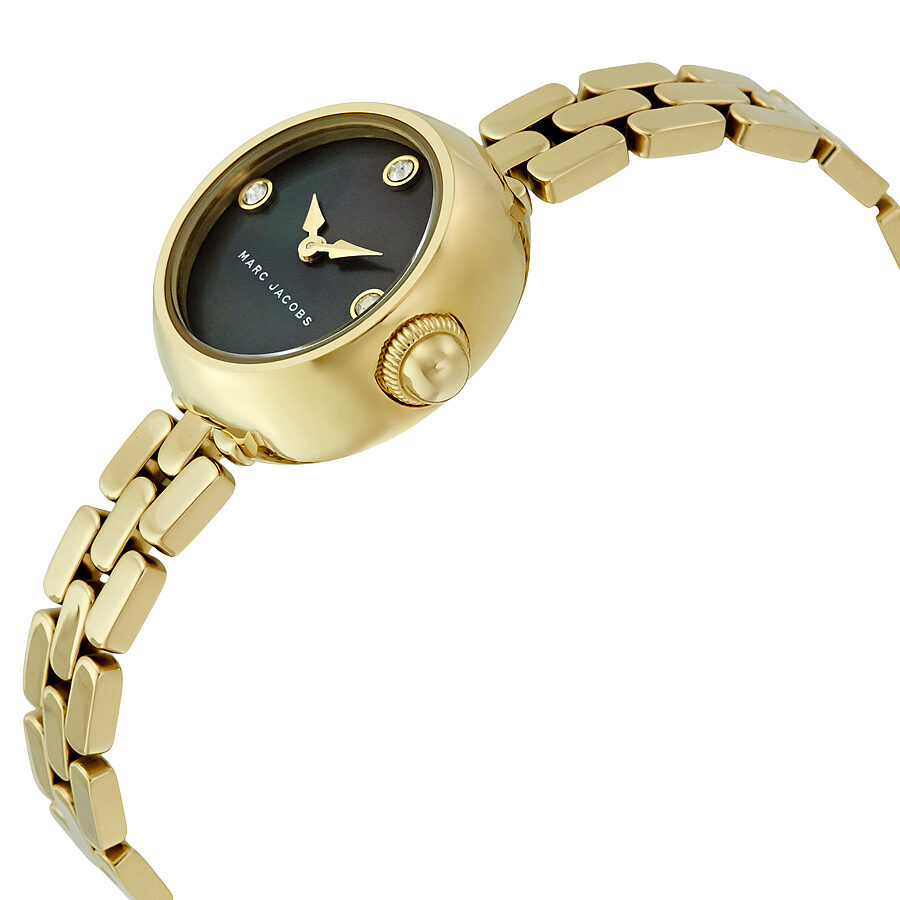 Marc Jacobs Courtney Black Dial Ladies Gold Tone Watch MJ3460 - BigDaddy Watches #2