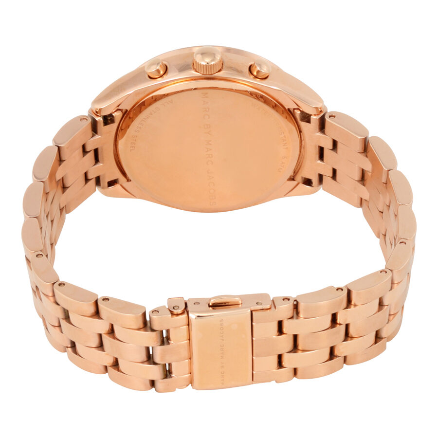 Marc by Marc Jacobs Peeker Chronograph Rose Dial Rose Gold-tone Ladies Watch - BigDaddy Watches #3