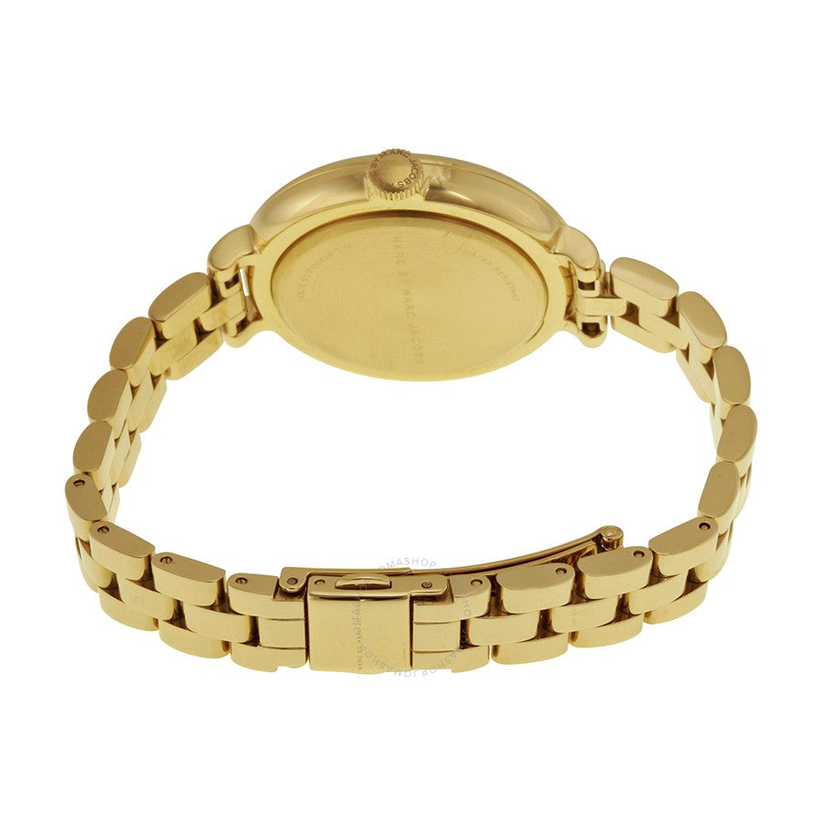Marc Jacobs Sally Champagne Dial Gold-tone 36mm Ladies Watch MBM3363 - Dawson Watches