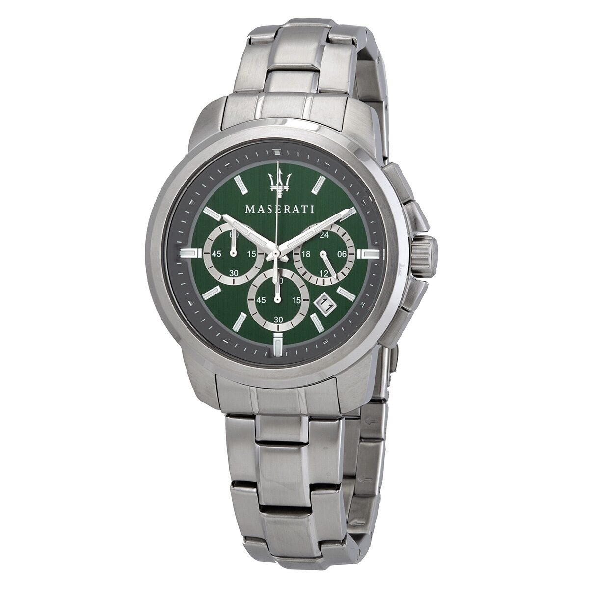 Maserati Successo Chronograph Quartz Green Dial Men's Watch #R8873621017 - Dawson Watches