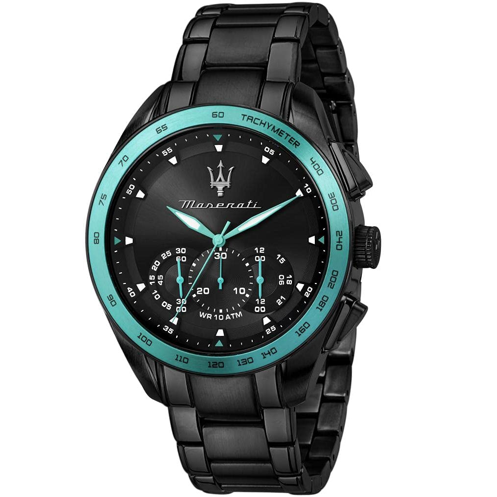 Maserati Traguardo Analog Black Dial Men's Watch  R8873644002 - The Watches Men & CO