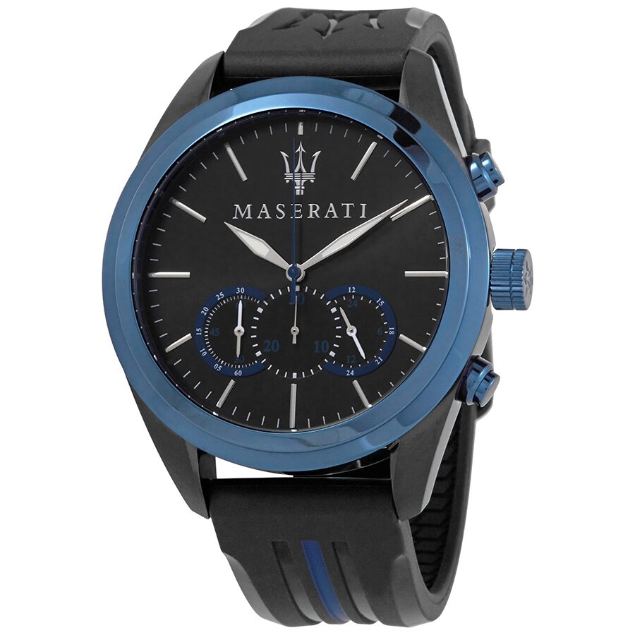 Maserati Traguardo Chronograph Black/Blue Dial Men's Watch R8871612006